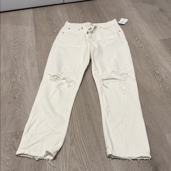 NWT AGOLDE Riley High Rise Crop Straight Jeans - Picture 3 of 6